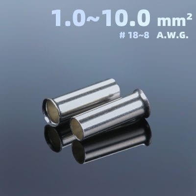Non Insulated Cord End Terminal | Bare Wire Ferrules | AWG18-8